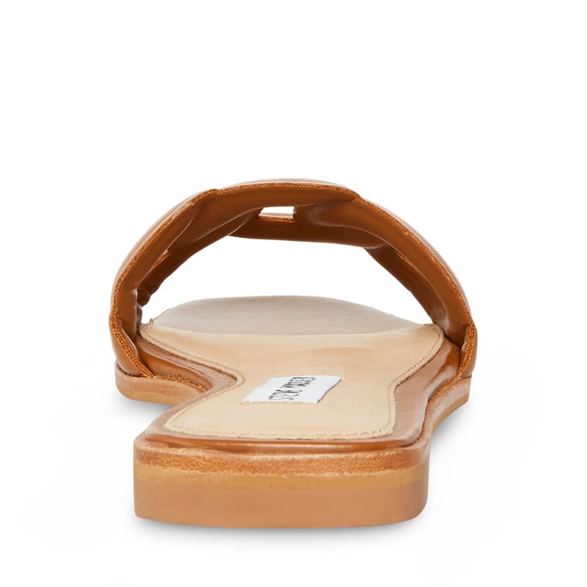 Brown Steve Madden Helene Women's Slides | PH 0154XSW